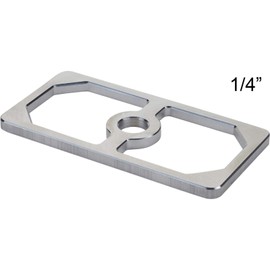 1-1/2 Inch Aluminum Leaf Spring Lowering Block - Universal, Versatile for Ride Height Adjustment, 2.5" Wide x 5" Long, Up to 4" Lowering, Multiple Thickness Options, Sold Each