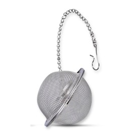 Alpine Cuisine Tea Strainer Mesh Ball 1.5in Stainless Steel, Tea Ball Filter with Extended Chain Hook for Brew Loose Tea Steepers & Dishwasher Safe, Great Gift for Tea Lovers