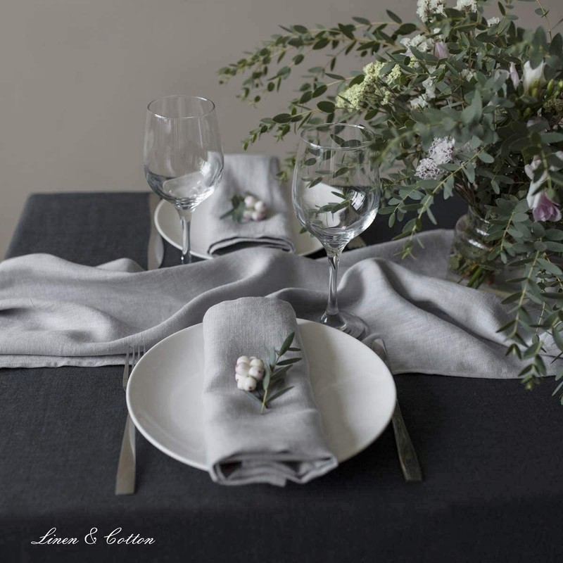Linen & Cotton Hygge Tablecloth 100% Linen