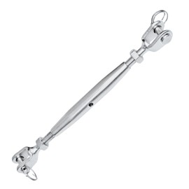 MarineNow Jaw Jaw Closed Body Marine Turnbuckle 316 Stainless Steel Pick Size and Pack Quantity (14mm, 01-Pack)