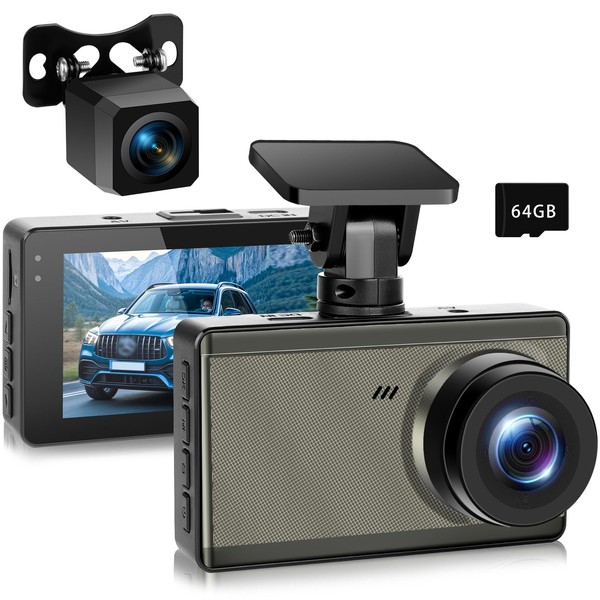 Dash Cam Front and Rear 4K Ultra HD Dual Recording