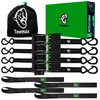 Retractable Ratchet Straps(4 Pack) - 1in x 10ft Self Retracting