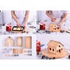 Gracelaza 10 Pieces Christmas Gingerbread House Cookie Cutters Set -