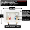 (1 Pack) Lidertik Washing Machine Outlet Box Push to Connect