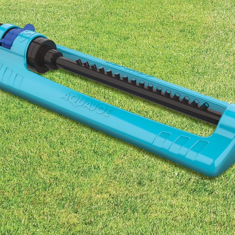 Aqua Joe SJI-OMS16 Indestructible Oscillating Sprinkler with Adjustable Spray and