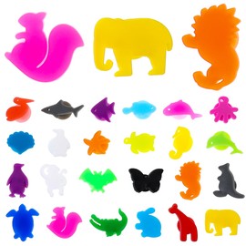 Drink Markers 24pcs Wine Glass Markers Sea Animals and Land Animals Charms Silicone Drink Cup Bottle Label Wine Glass Identifier Drink Markers for Bar Party Cocktail Wedding Stuff