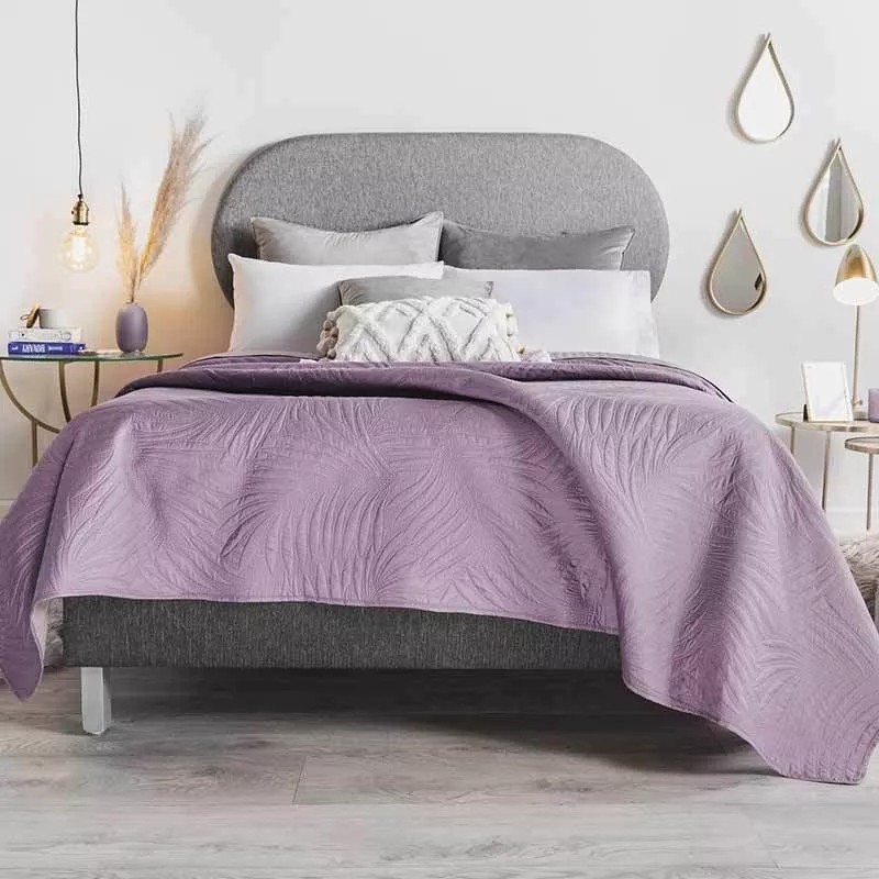 Vianney Edredon Malva King Size Doble Vista Lila Vianney