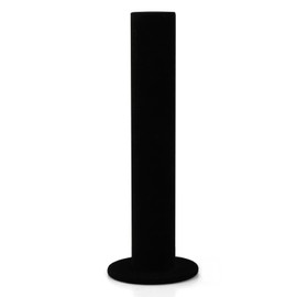 Vesaneae 1 Scrunchie Holder Stand, Vertical Velvet Hair Scrunchies Organizer, Hair Ties Holder, Bracelet Display Stand Holder Rack, 5 x 30 cm (Black)