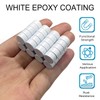 40PCS Multi-Use Premium Epoxy Coating Small Round Magnets,White Neodymium Disc