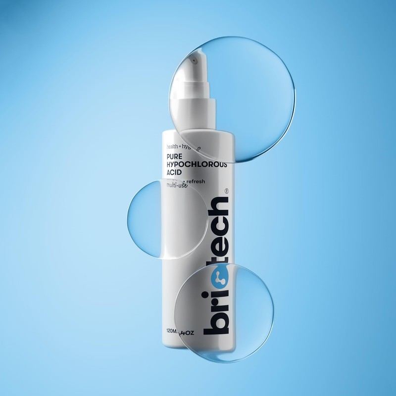 BRIOTECH Pure Hypochlorous Acid Cleanser, Original Premium HOCl Topical Solution,