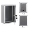Wall Mount Mailbox, Lockable Secure Post Box, Letter Box for