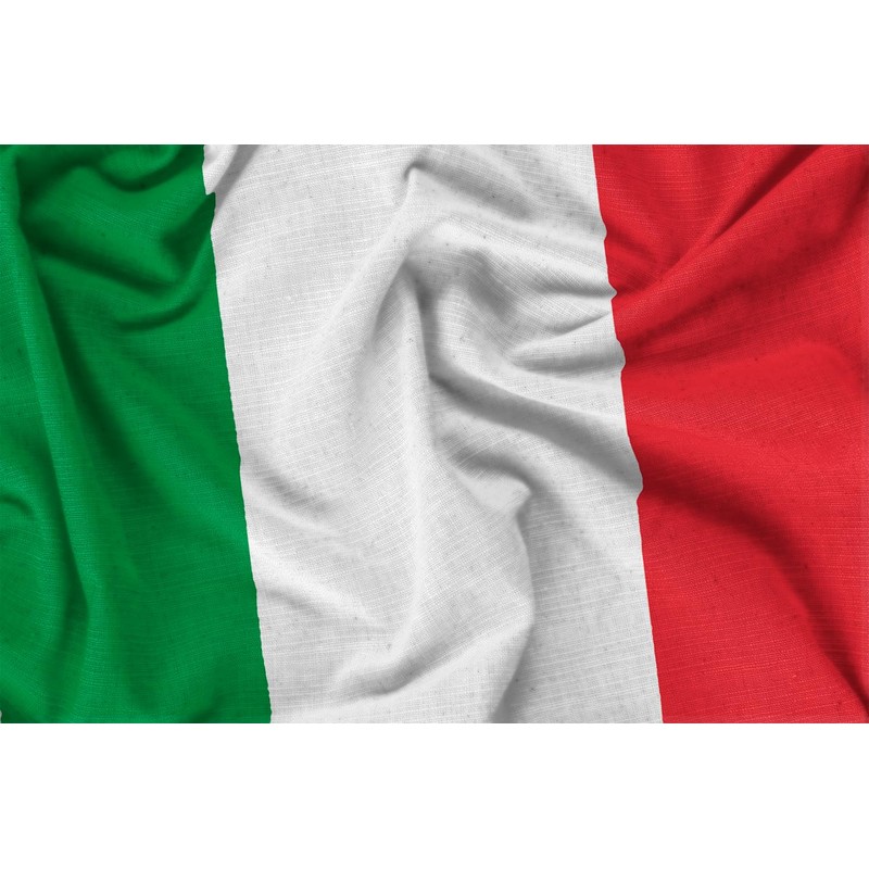 BullTek Italian Flag 3x5 ft Polyester Italy Flag with Pole