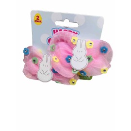 Tulle 2ct Happy Easter Tulle Flower Easter Bunnies Bows