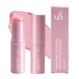 PDRN Pink Collagen Volume Multi Balm Stick, Collagen Wrinkle Stick Face & Body Balm, Volumizing Hydrating Firming for Under-Eyes, Neck, Forehead, Smile Lines (2 Pack)