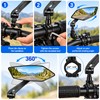 Adjustable Bicycle Rearview Mirror for Handlebar Mounting – Wide-Angle Rear