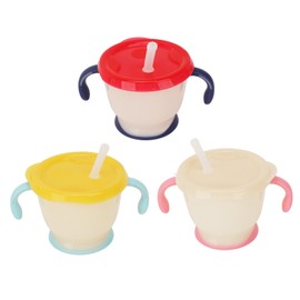 3PCS Baby Straw Cup 150ml Spill Proof Toddler Baby Training Cup with Elastic Straw