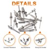 ISPINNER 180pcs Stainless Steel Blind Rivets, 1/8" 5/32" 3/16" Pop