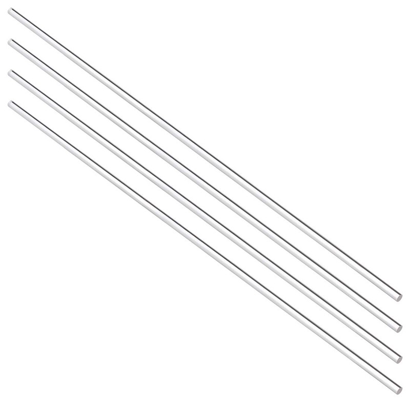 sourcing map Acrylic Round Rod,2mm Diameter 8 inch Length,Clear,Solid Plastic