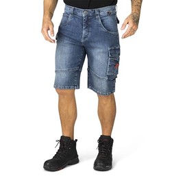 HERO BY JOHN MEDOOX LUCAN Denim Workwear Herren Arbeits-cargoshorts Jeans Regular Fit Denim/Jeans clean wash gerader Schnitt kurz