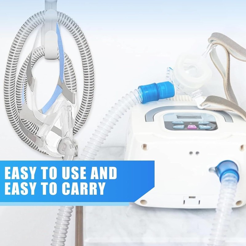 Pack of 2 White Plastic Hose Holders, Non-Slip Hose Organisers