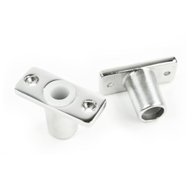 Marine City 316 Grade Polished Stainless Steel 1/2 Inches Shank Top Mount Rowlock/Oarlock Socket for Boats – Yachts – Ships (Pack of 2)
