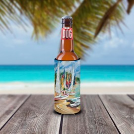 Caroline's Treasures JMK1162MUK Eastern Shore Sailboats Michelob Ultra Koozies for Slim cans, Slim Can, Multicolor