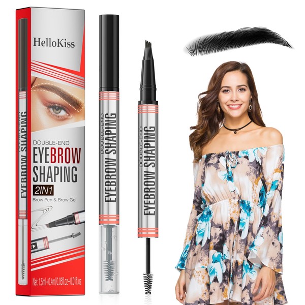 2in1 Augenbrauenstift Mit Gel Brow Lifting Set Augenbrauenstift Microblading Augenbrauen