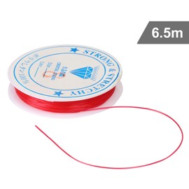 Naler 10 Rolls Elastic Beading Thread String, Multicolored Rubber Cords Threads Wire for Beads Pearls Jewellery Making DIY Art Craft + 6 Big Eye Needles