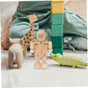 COHEALI 20 pcs Joint Wooden Figurine Doll Models Unfinished Blank