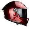 KOV Casco Gainer Cherry Rojo Brillante Integral para Moto Certificado