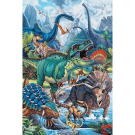 Dinos - by Jenny Newland - Poster - 24" x 36"