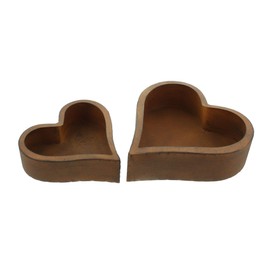 FRANK FLECHTWAREN Planter Rust Heart, Set of 2