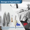 SAYAYO White Hooks for Hanging, Self Adhesive Hooks Coat Hook