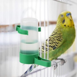 HUFFA Bebedero for pájaros, 10 Uds., hervidor de Agua for Loros, for Jaula, comedero for pájaros, Botella de Agua for Bebidas, aviario, Equipo de automatización for periquitos (Color : Drinking90ml)