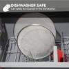 ALPHA LIVING Splatter Guard for Frying Pan & Food Strainer