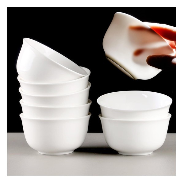 10 oz Elegant Small Dessert Bowls Set of 4.2" Porcelain