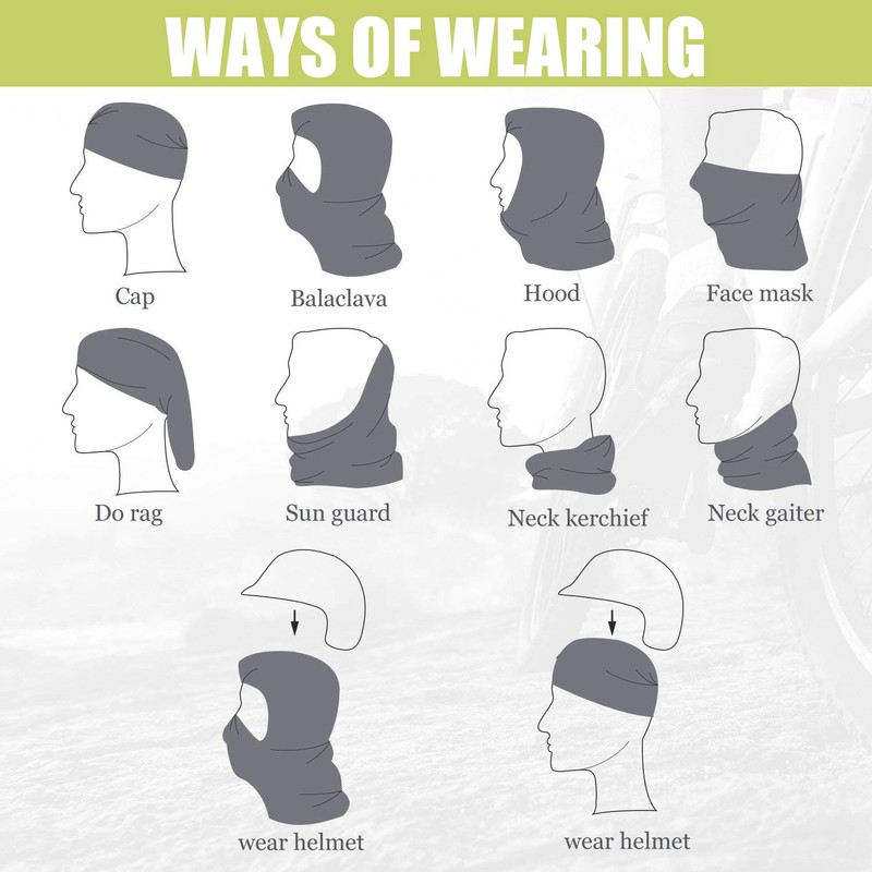 Balaclava Face Mask Adjustable Windproof UV Protection Hood (US, Alpha,