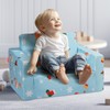 VEVOR Kids Couch, 2-in-1 Toddler Chairs Comfy, Toddler Couch Sofa