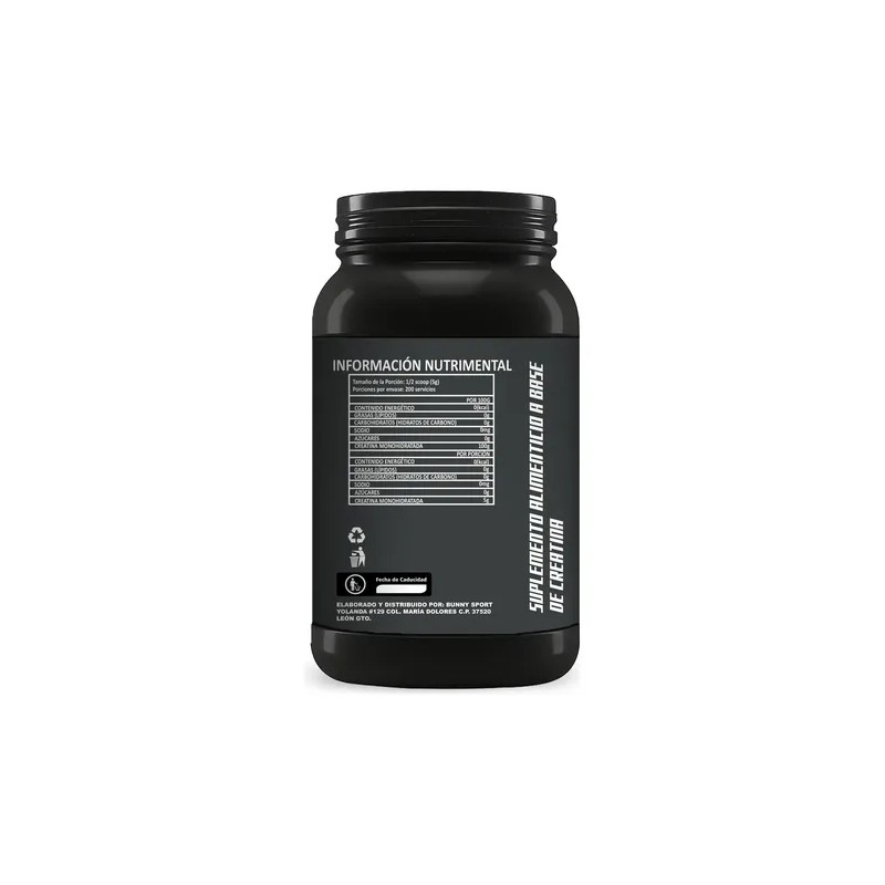 Creatina Monohidratada 1kg Vitron Protein 200servicios Polvo