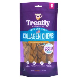 Treatly USA Collagen Braids Assorted Dog Chew Treats - Chicken Marinade Flavor, 10oz/1 Pack