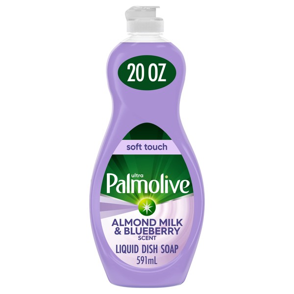 Palmolive Ultra Soft Touch Dish Soap, Almond Milk & Blueberry 20 fl oz, Packaging May Vary
