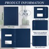 Marspark 50 Count Tax Return Folders with Double Windows, 8.5