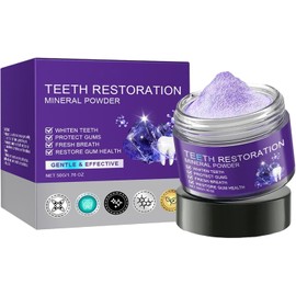 Zahnreparatur Mineralpuder - Zahnrestauration Pulver, Zahnpulver Gegen Verfärbungen, Zähne Bleaching, Zahnfleisch schützen, Atem erfrischen, Mineralpulver für Zahnreparatur