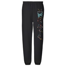 Popfunk David Bowie Let's Dance Moves DTL Mens Jogger Sweatpants, Black, 3X-Large