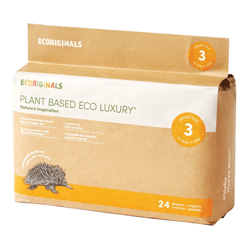 Ecoriginals Eco Nappies - Crawler, 24 Pack - Size 3