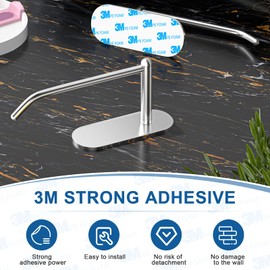 Tumbler Lid Organizer, Tumbler Organizer for Kitchen Cabinets, Stainless Steel Tumbler Lid Holder, Adhesive Tumbler Lid Storage Hook, Cup Lid Organizer, Under Cabinet Tumbler Lid Organizer and Storage