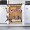 JOWBOOW Narrow Pull Out Cabinet Organizer(4⅜" W x 18⅛" D),Pull