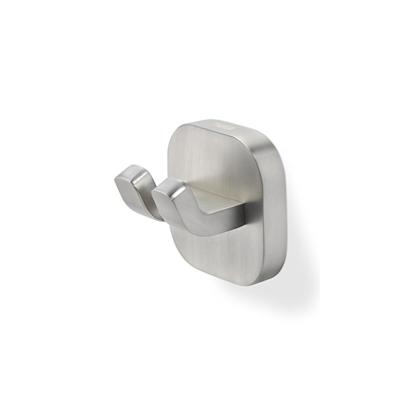 Tiger Ramos, Towel hook large, double Brushed stainless steel, 39x50x50mm