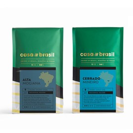 Bean Box Coffee Sampler - Explore Brazil, 2-Pack, Freshly Ground, Gourmet Coffee