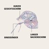 Mikk-line Baby Sonnenhut mit Nackenschutz | Leichter Sommerhut mit Bindebändern